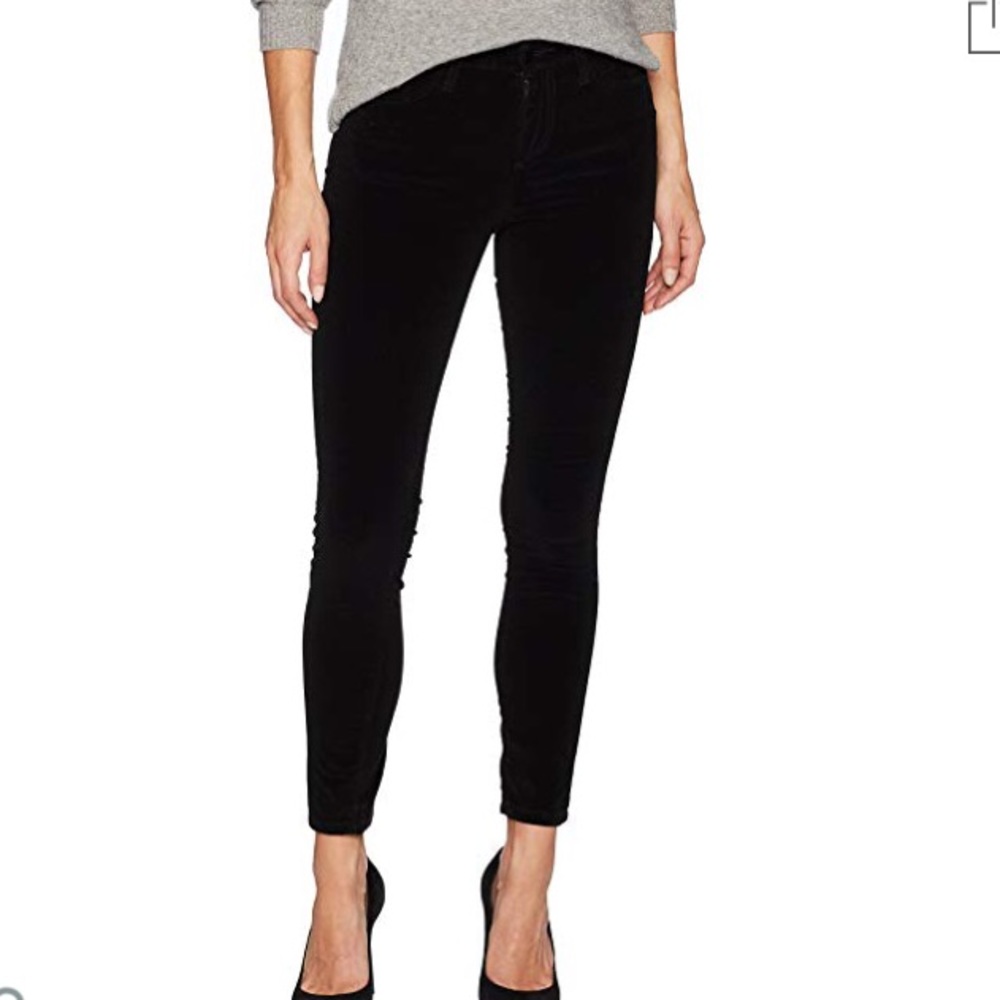 Joe’s Jeans velvet black jeans